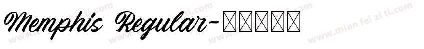Memphis Regular字体转换